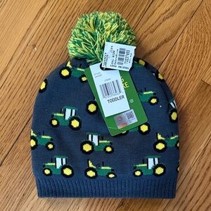 NWT John Deere Tractor Knit Toddler Beanie